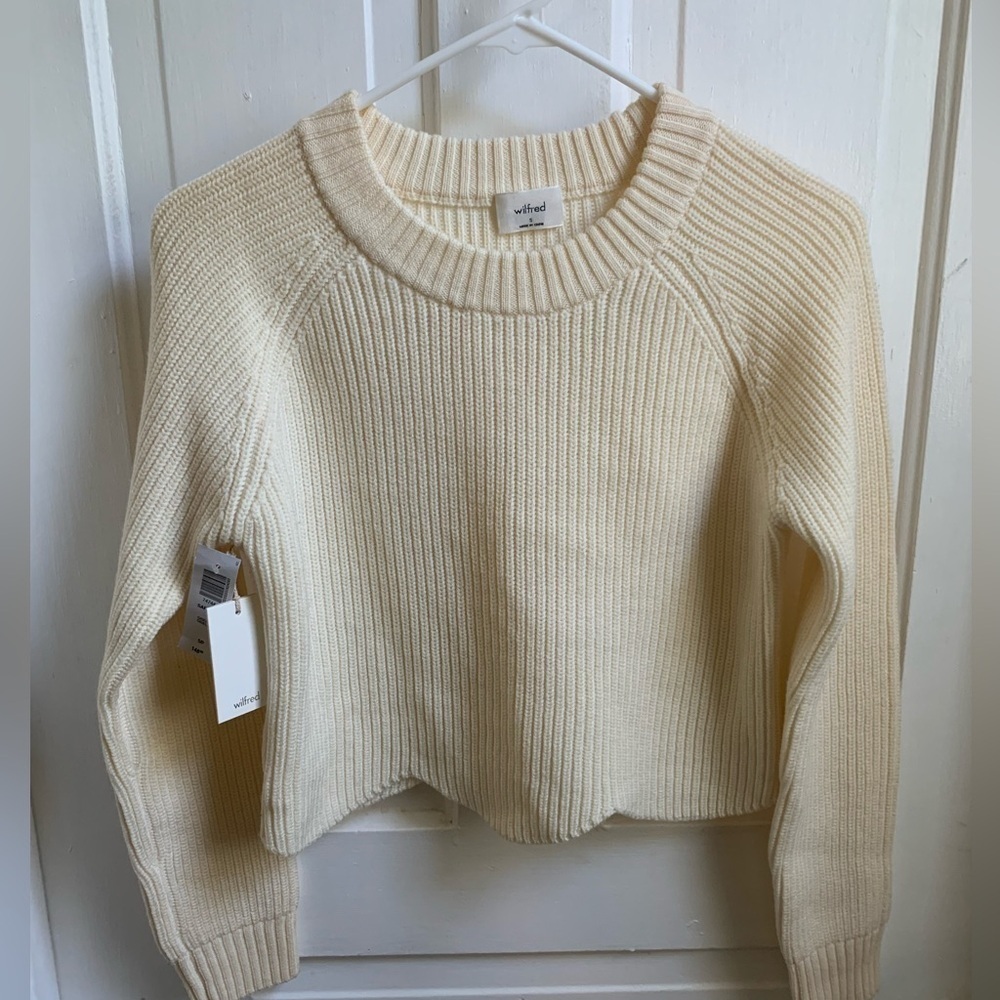 Wilfred Cream Crew Neck Sweater